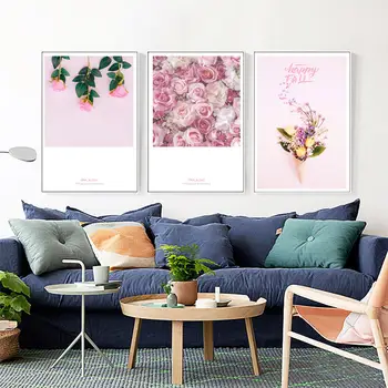 

Custom Poster Comfortable flowers#t Canvas Wall Art Picture Set Posters Home Decor Prints Abstract Prints for Room20-0630-59