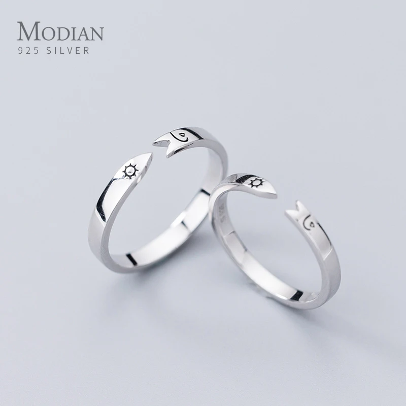 Modian специальный дизайн пары влюбленные кольца модные классические 925