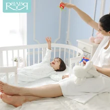 Детская кроватка Европейская многофункциональная детская кровать игровая кровать из цельного дерева круглая кровать экологически переменный стол