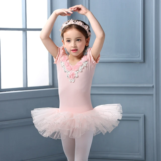 Robes de Ballet pour enfants, rose/pêche, vêtements de princesse, Costume  de danse de Ballet pour filles - AliExpress