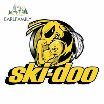 

EARLFAMILY 13cm x 9cm for Ski-Doo Bee Racing Team Vintage Anime Car Stickers Bumper Trunk Truck Graphics Windshield Bumper Decal