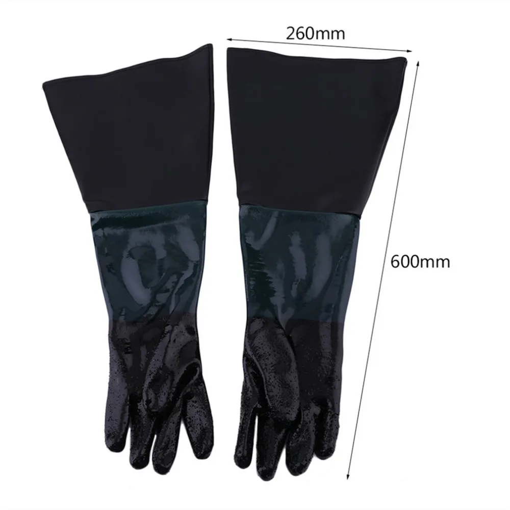 1 пара 600 мм Прочные мягкие сверхпрочные защитные пескоструйные Сменные перчатки для пескоструйной обработки