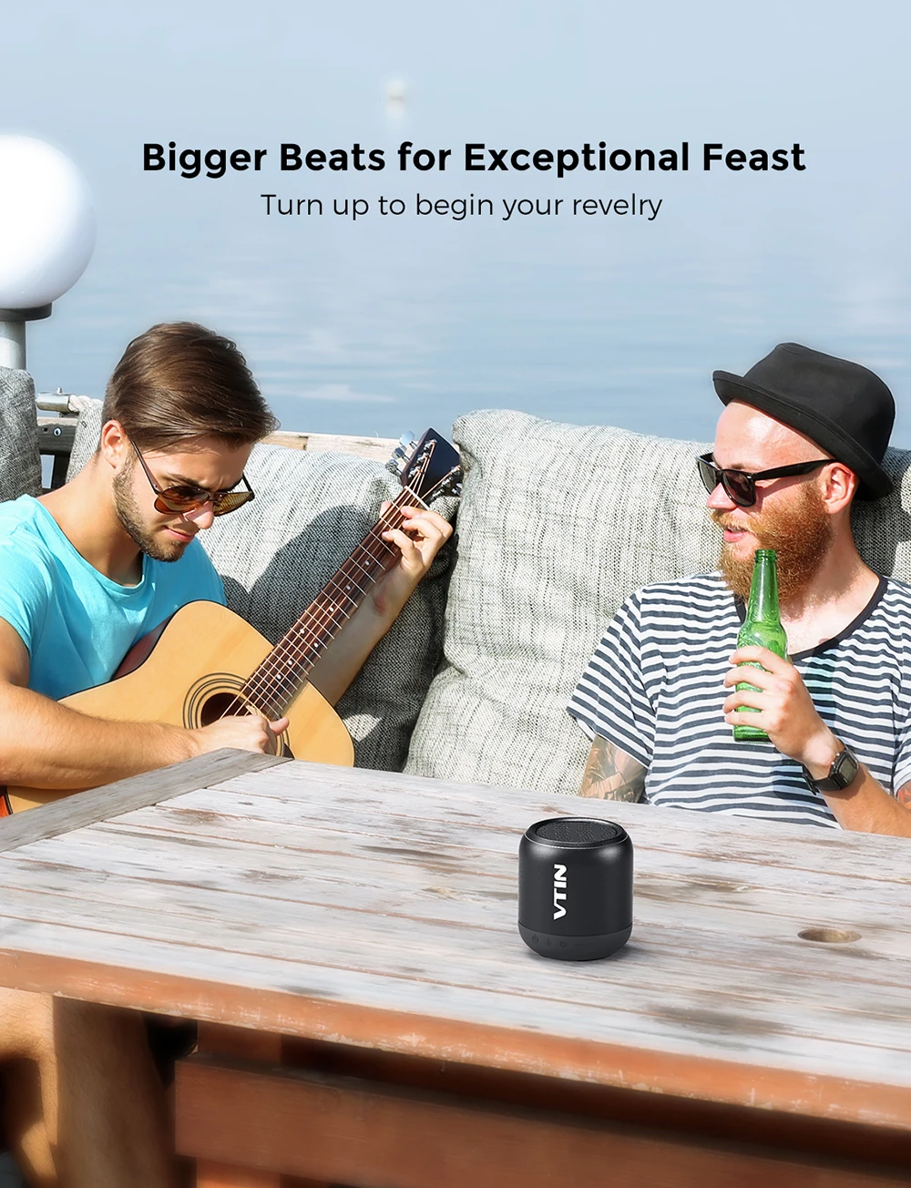 Original VTIN BH173 8W Bluetooth Speaker Waterproof Wireless Speaker With Stereo Sound 8H Playing Time For Outdoor For Phone PC (3)