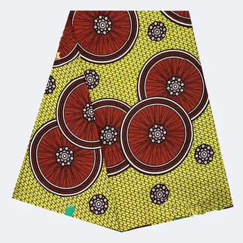 

Gold print african new fashion anakra 100% cotton african wax fabric nigerian ghana kitenge dashiki real wax fabric 6yards G0010