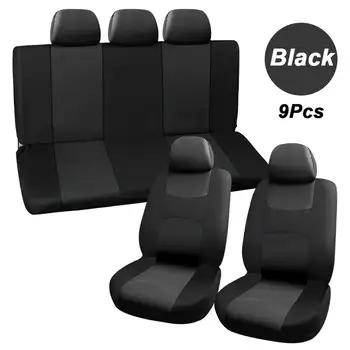 

7PCS Car Seat Covers Set Polyester Mesh Elastic Car Cushion Cover Protective Universal Fits Most Cars Covers Car Seat Protector