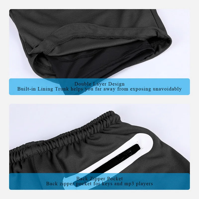 90% OFF DIHOPE 2020 Brand Gym Print Shorts Men 2 in 1 Running fitness drawstring Shorts Security Pockets Shorts  Quick Drying Sportswear