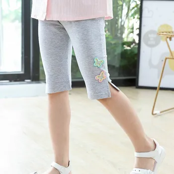 

1-8 Years Old Summer 2020 Girls Capri pants Thin Baby New Underpants Girls 100% Cotton High Elasticity Slim Fitness Leggings