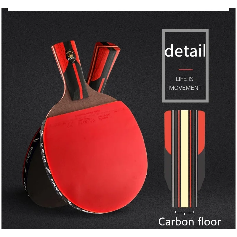 TopCarbonQualityHighgradeBlade6StarTableTennisBat