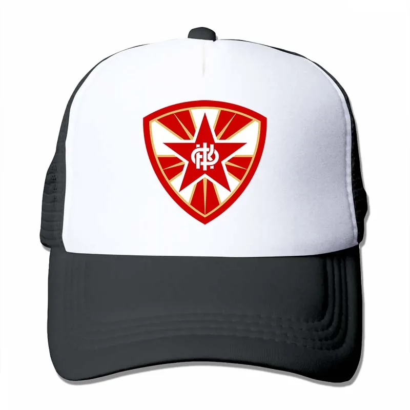 Fk Crvena Zvezda бейсбольная кепка для мужчин и женщин Кепка для водителя грузовика модная Регулируемая Кепка - Color: 4-Black
