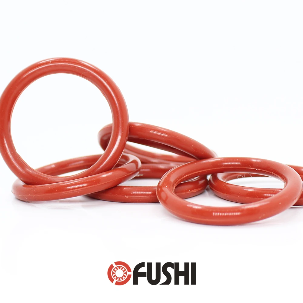 CS4.5 mm Silicone O RING OD 20/22/24.4/27/30/32/34/38*4.5 mm 50PCS O-Ring VMQ Gasket seal Thickness 4.5mm ORing White Red Rubber