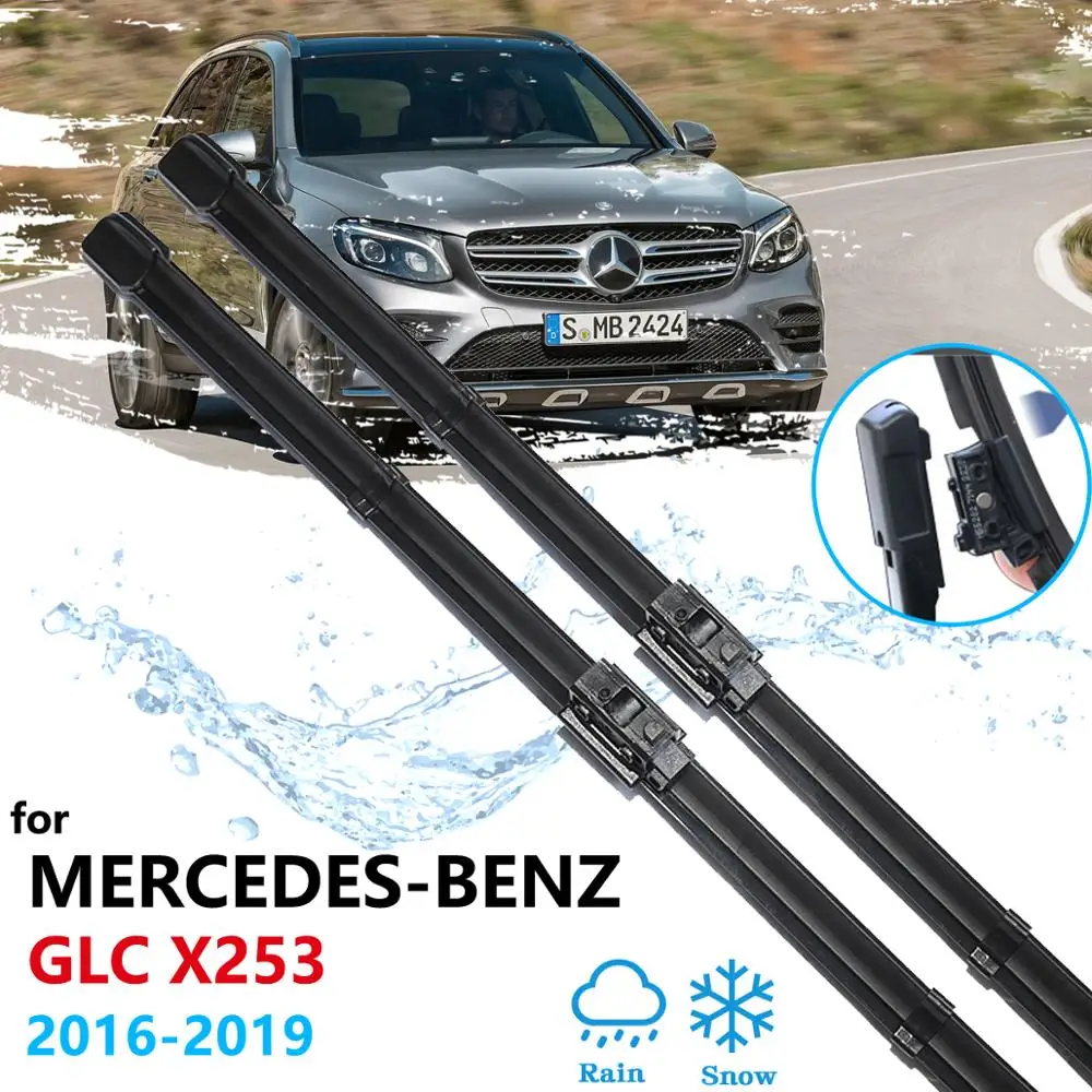 Auto Wischer Klingen Fur Mercedes Benz Glc Klasse X253 C253 Scheibenwischer Auto Zubehor 200 250 300 220d 250d 43 63 Amg 4matic Windscreen Wipers Aliexpress