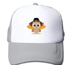 Взрослая унисекс Милая С Днем Благодарения Сова Дальнобойщик бейсбольная бейсболка с сеточкой и регулируемым ремешком шляпа