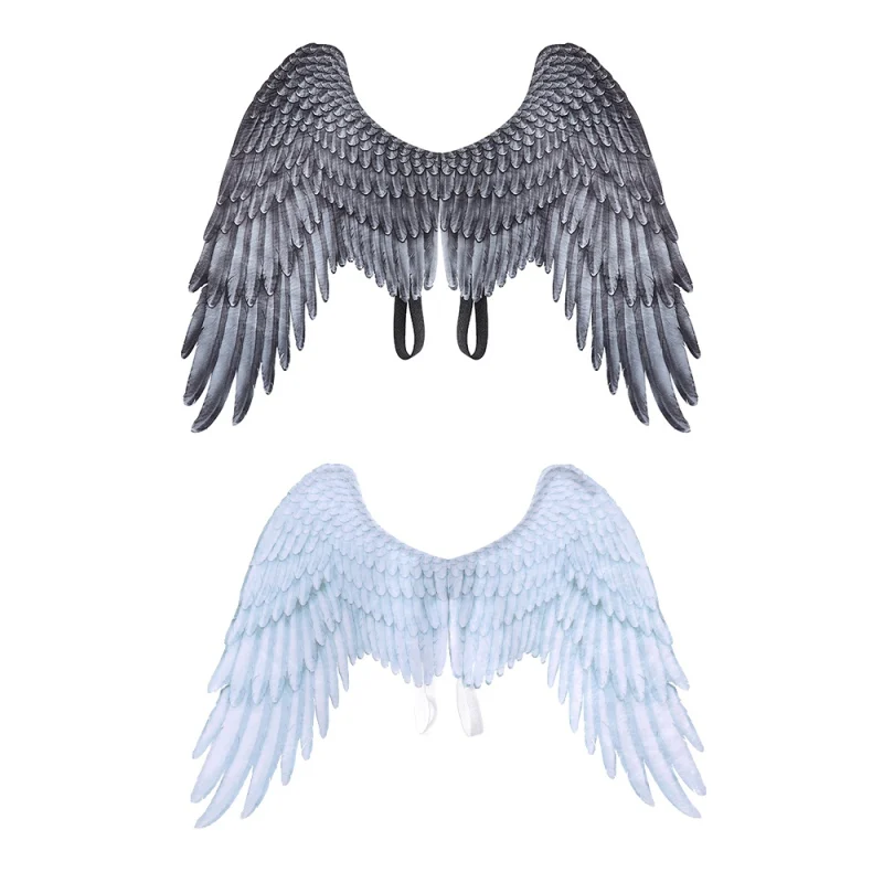 

Halloween Decoration Non-Woven Fabric 3D Angel Wings Halloween Theme Party Cosplay Costume Accessories For AdultsGM