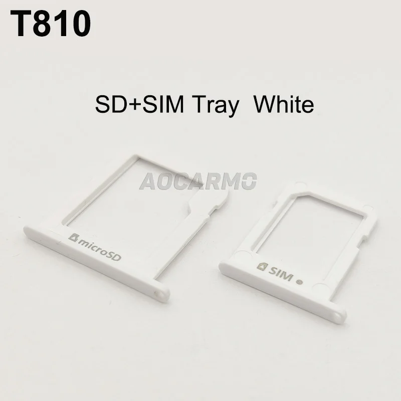 Phone Sim Tray Holder Aocarmo MicroSD Card Tray + Sim Card Slot Holder For Samsung GALAXY Tab S2 9.7 SM-T810 T815