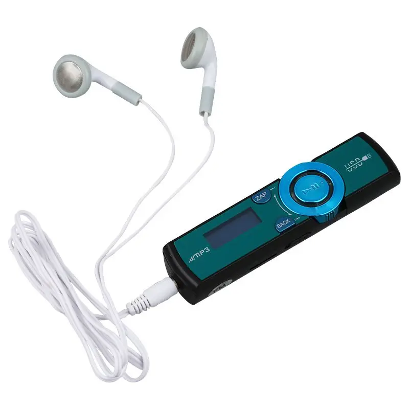 Lcd USB MP3-плеер FM радио плеер Поддержка 16 Гб Micro SD/TF карта с наушниками