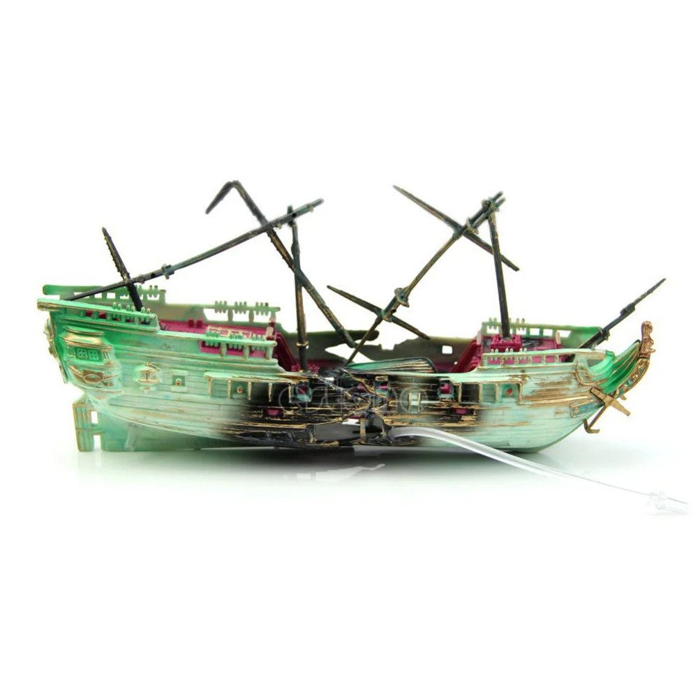 Аквариум без выцветания полимерный корабль мини аквариум кислородная игрушка