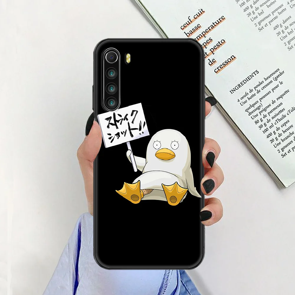 xiaomi leather case Anime GINTAMA Ốp Lưng Điện Thoại Xiaomi Redmi Note 7 7A 8 8T 9 9A 9S K30 Pro đen Tranh Etui Thời Trang Ốp Da Mềm Prime case for xiaomi Cases For Xiaomi