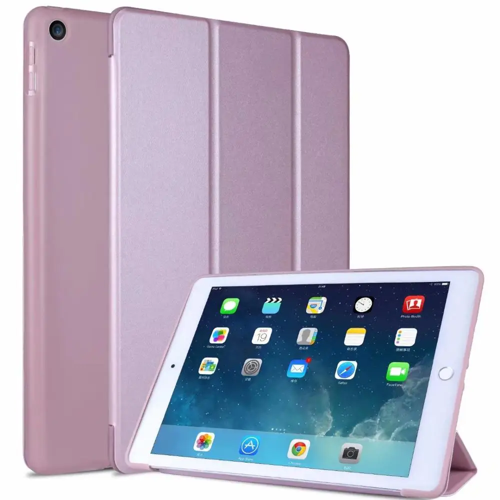 Rose Gold Ультра тонкий чехол для iPad 10,2 чехол A2200 A2198 A2197 мягкая ТПУ подставка складной противоударный чехол для iPad 10,2 чехол - Цвет: Rose Gold