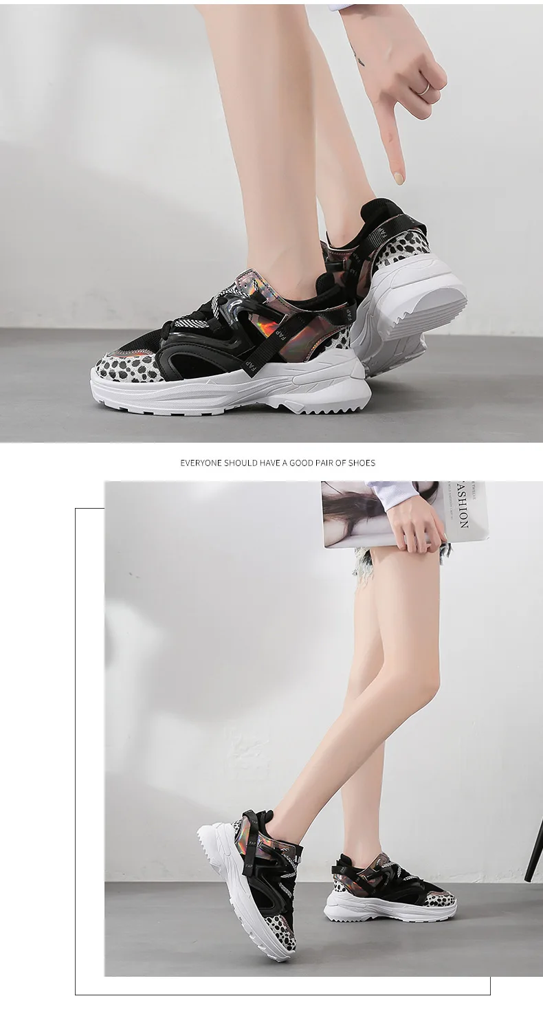 Weweya/женские кроссовки на высоком каблуке; трендовая обувь для бега с леопардовым принтом; женская обувь на платформе; женская прогулочная дышащая Спортивная обувь; размеры 36-41