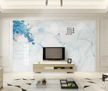 

[Self-Adhesive] 3D Blue Leaf WG932 Wall Paper mural Wall Print Decal Wall Murals Belly