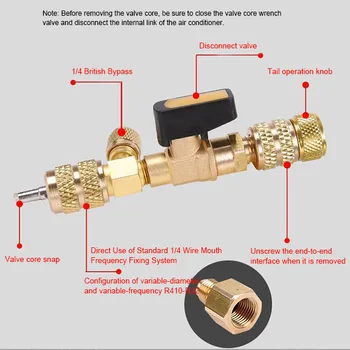 

Car Air Conditioner Valve Core Remover Wrench Valve Core Replacement Auto Service Tool S55