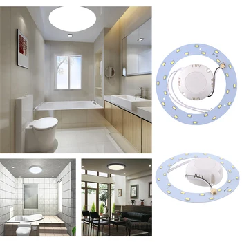 

12W 24 SMD LED Panel Circle Annular Home Practical Ceiling Light Pure White