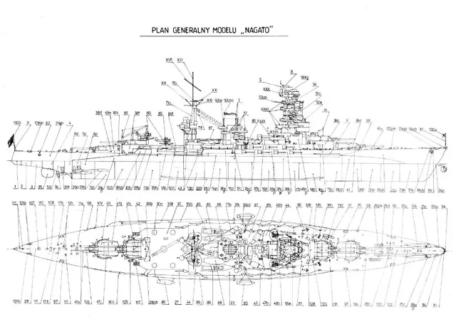 Paper Model Japanese Warship Model With Length  About 80 cm 6