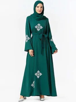 

Robes Arabic Muslim Kleider Hijab Fashion Abaya Turkish Islamic Dresses Dubai Moroccan Style Islamische Kleidung (No Scarf)