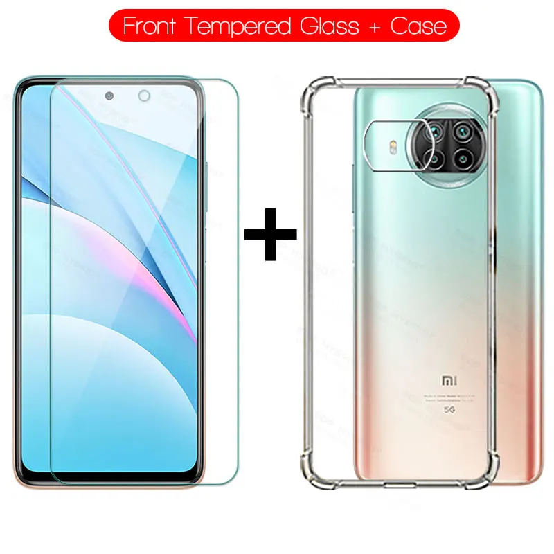 3 Trong 1 Kính Cường Lực Trên Mi 10 T Pro Lite Máy Ảnh Phim Mềm Dành Cho Xiaomi 10 T Mi10t Pro Lite Màn Hình Bao 6.67' 