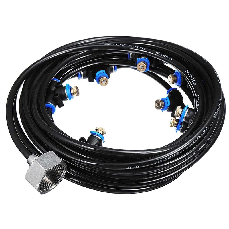 

Water Spray Kit Water Fog Garden Nebulizer Outdoor Misting System Water Mist for Greenhouse Garden Patio Watering Irrig
