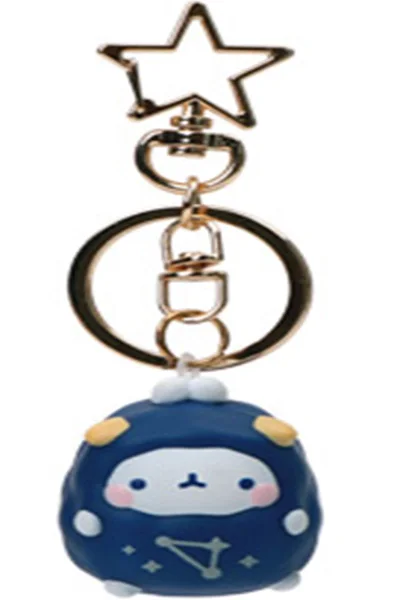 MOLANG Twelve Constellation Rabbit Keychain Blind Box Toys Korea Guess Bag Caja Ciega Blind Bag Toy for Girl Figures Cute Model Aries