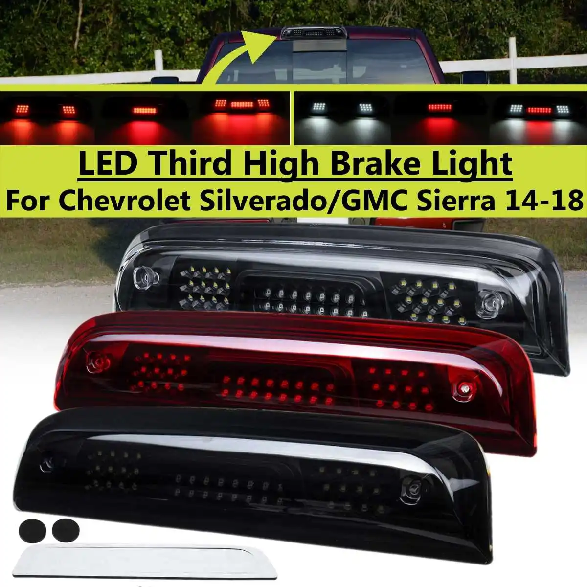 Автомобильный тормозной светильник с 16 светодиодами для CHEVROLET SILVERADO 1500 2500 HD 3500 GMC