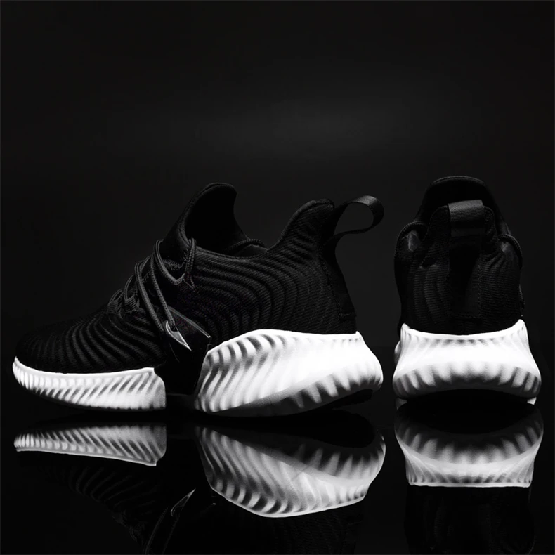 High Quality Men Sneakers Lace Up Autumn New Cushioning Sport Shoes Men Black Red Gray Male Adult Running Shoes for Man