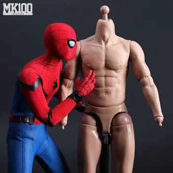

MKZC001/MKZC004/MKZC005/JXS01 In Stock 1/6 Scale Male Figure Muscle Body Accessory Model for 12'' Iron Man Tony Spider-Man