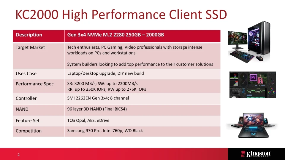 500gb ssd internal Kingston SSD M2 Nvme 250gb 500gb 1tb M2 SSD 1TB PCIe 2280 SSD M.2 NVME Internal Hard Drive Solid State Disk 250G 500G 1 TO 2TB inland professional 240gb ssd