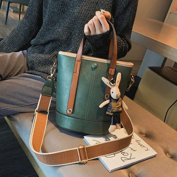 

High-quality Bag Western Female Bag 2020 New Wild Messenger Bag Retro Fashion Portable Bucket Bag