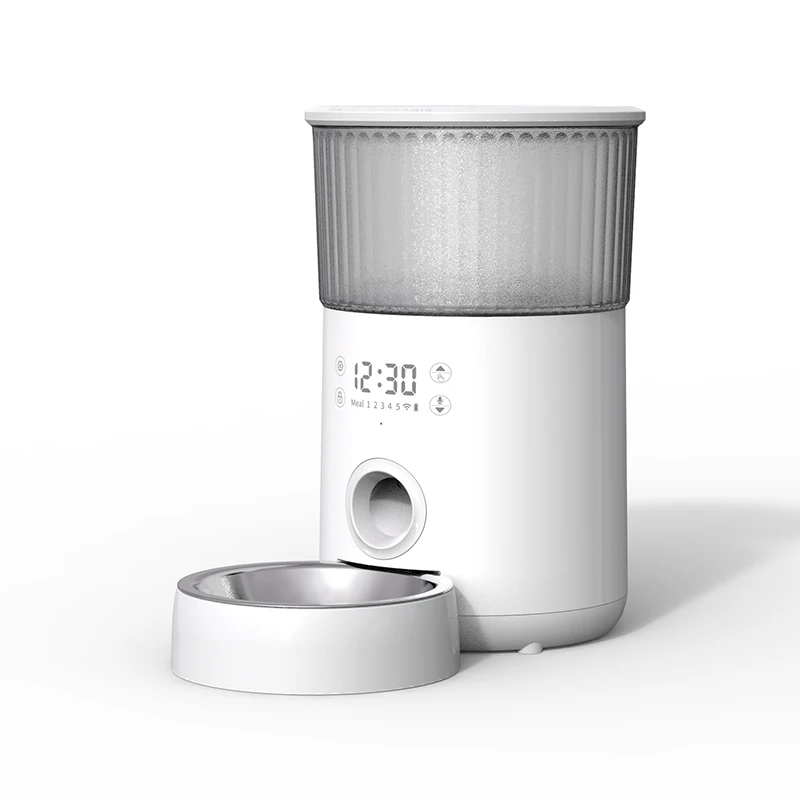 4L white feeder