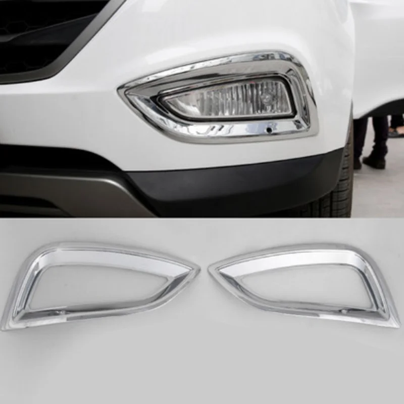 Для hyundai Tucson IX35 внешний ABS хромированный передний светильник, крышка для лампы, автомобильные аксессуары