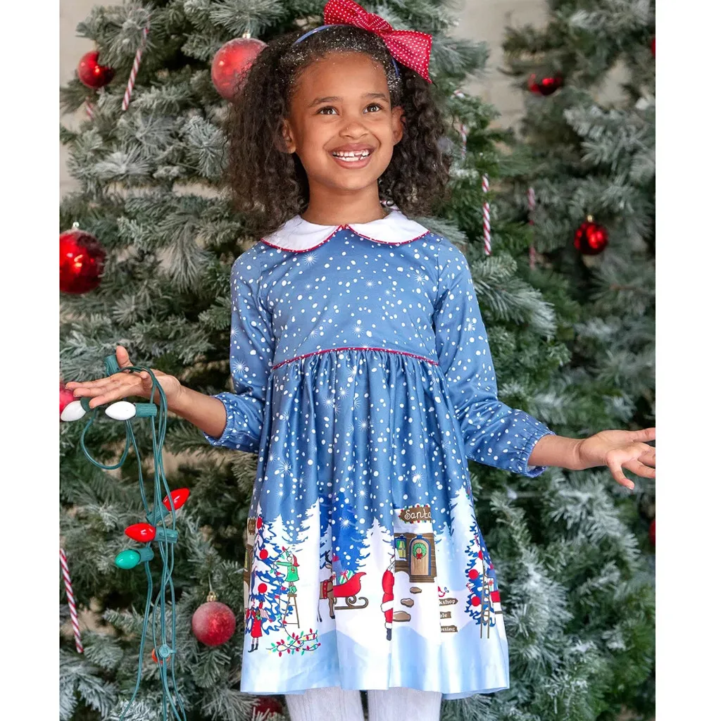 Модная одежда для детей, Детская мода платье для девочек рождественское платье Санта Клауса в полоску с аппликацией в форме героев мультфильмов, платья принцессы, одежда платье для девочкиZ4 - Цвет: B