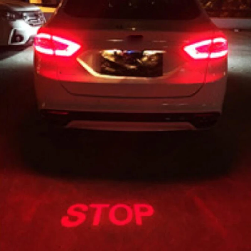 Автомобильный светодиодный задний фонарь бампер противотуманные тормозные поворотные предупреждающий сигнал бег embient лазерный прожектор для декораций лампа для наружных аксессуаров - Emitting Color: Model H