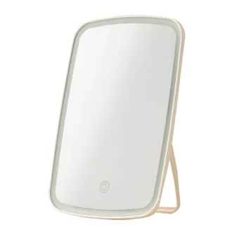

Illuminated Mirror Led Light Makeup Mirror Cosmetic Vanity Desktop Storage Mirror Touch Screen Dimmable Portable Makeup Mirror