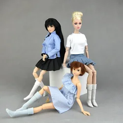 Chaussettes 1/6 pour Barbie, 1 paire, poupées Blyth licca BJD, vêtements faits à la main, accessoires 