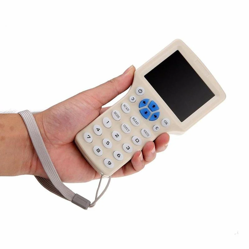 

KKMOON RFID NFC Card Copier Reader Writer Duplicator 10 Frequency Programmer for IC Cards and All 125KHz Cards