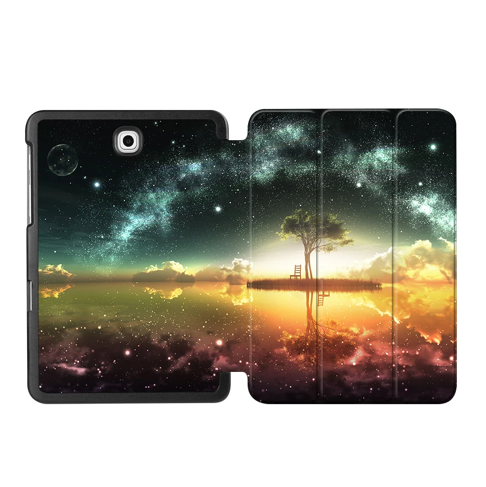 SS01 MTT чехол из искусственной кожи со звездным небом для samsung Galaxy Tab S2, 8,0 дюймов, SM-T710, T713, T715, T719, откидная подставка, умный чехол для планшета, чехол Fanda - Цвет: SS01