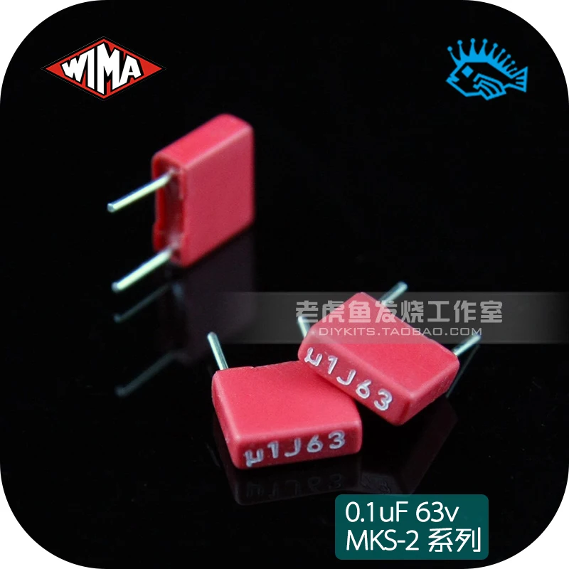 10 шт. 0 1 мкФ MKS2 63V 104 100n оригинальная немецкая WIMA film безэлектродный конденсатор |
