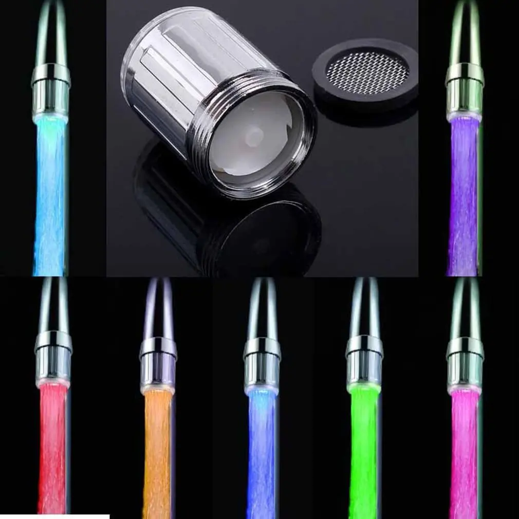 

Led Faucet Temperature Control Wh-Fo3/04/01 Led Light Faucet Colorful Effect Temperature Led Faucet Adapter