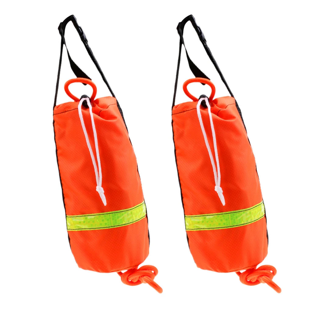 2Pcs 16m Safety Throw Line Watersports Kayak Canoe Rescue Line Floating Rope