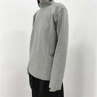 Design Niche dark wind minimalist semi-high-necked