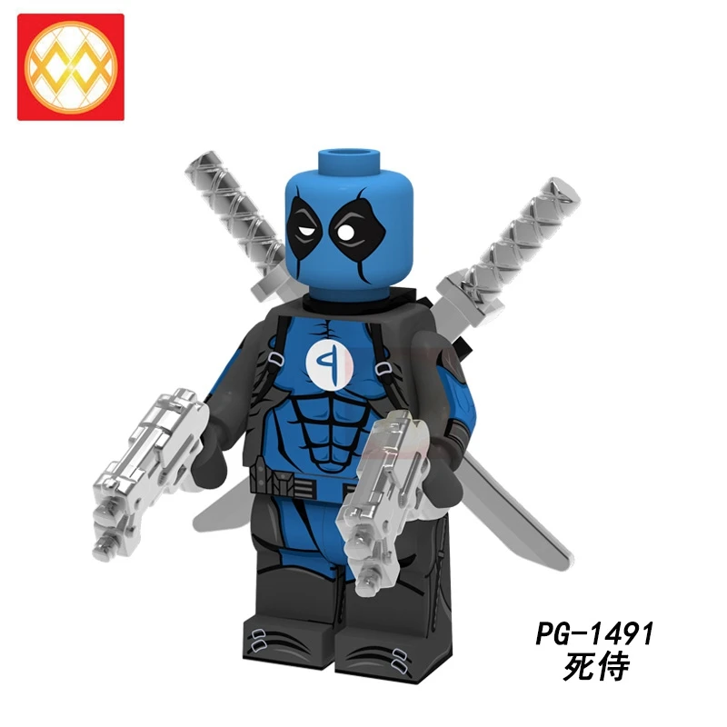 PG1491 100 шт./лот колосс кабель Росомаха игрушечная фигурка Harley Quinn Deadpool spiederman Супер Герои строительные кубики, детские игрушки для детей PG8180 - Цвет: PG1491