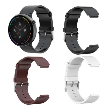 

Oil Wax Genuine Leather Smartwatch Band Strap Replacement for Huami Amazfit Smart Watch 2 A1807 Band Bracelet